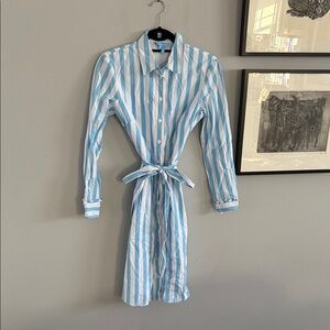 Draper James Carly Shirtdress in Awning Stripe